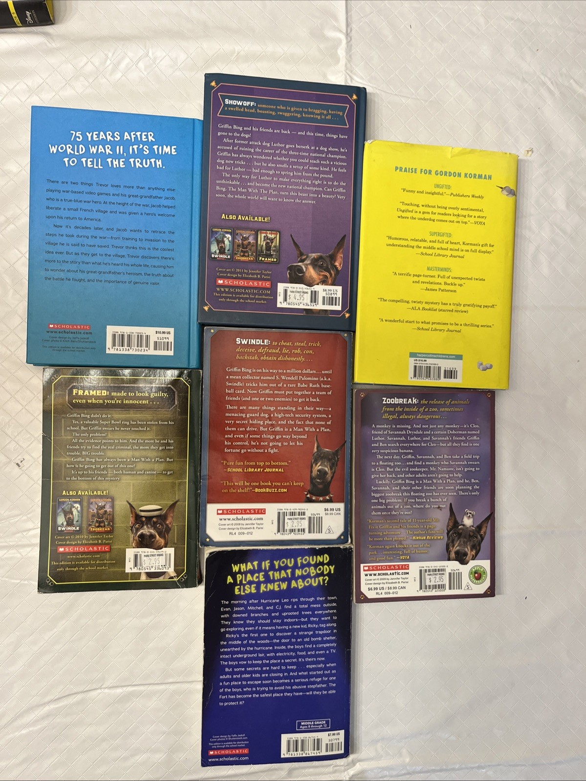 Gordon Korman – 7 Book Lot