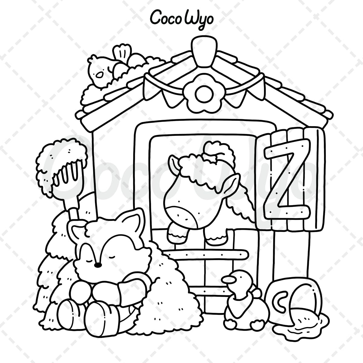 Little Cuddles by Coco Wyo: Coloring Book for Adults and Teens | Paperback