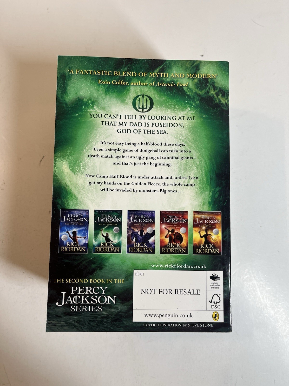 Complete Series Set PERCY JACKSON 1-5 Rick Riordan Paperback Books Epic Heroes
