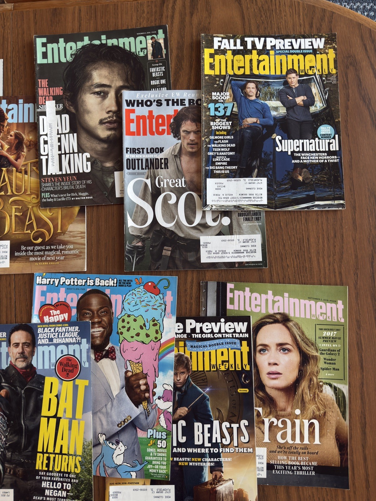 Entertainment Weekly 2014, 2015, 2016, 2017 lot of 17 issues
