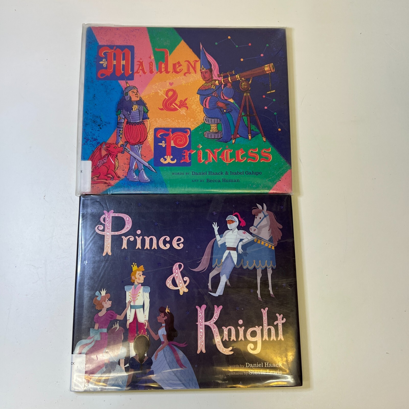 Prince & Knight and Maiden & Princess Lot of 2 Daniel Haack Hardcover
