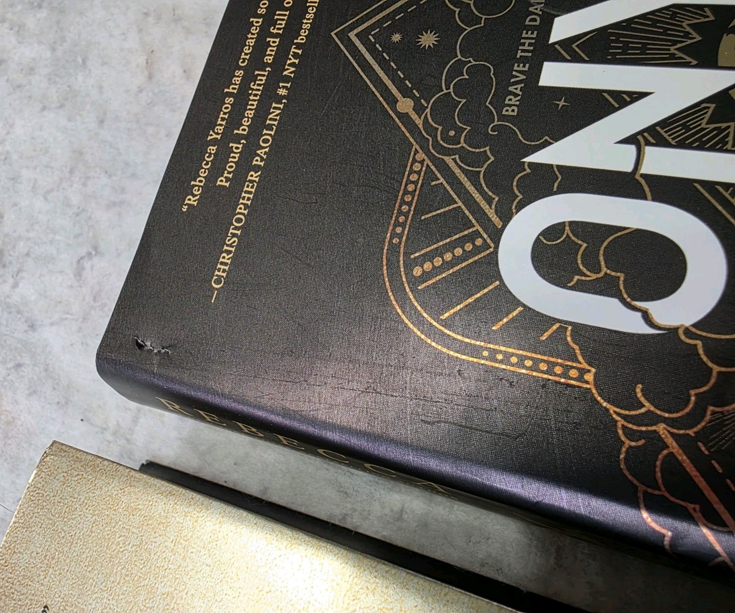 Fourth Wing & Onyx Storm Hardcover Sprayed Edges Book 1 & 3 Fourth Is 1st Ed
