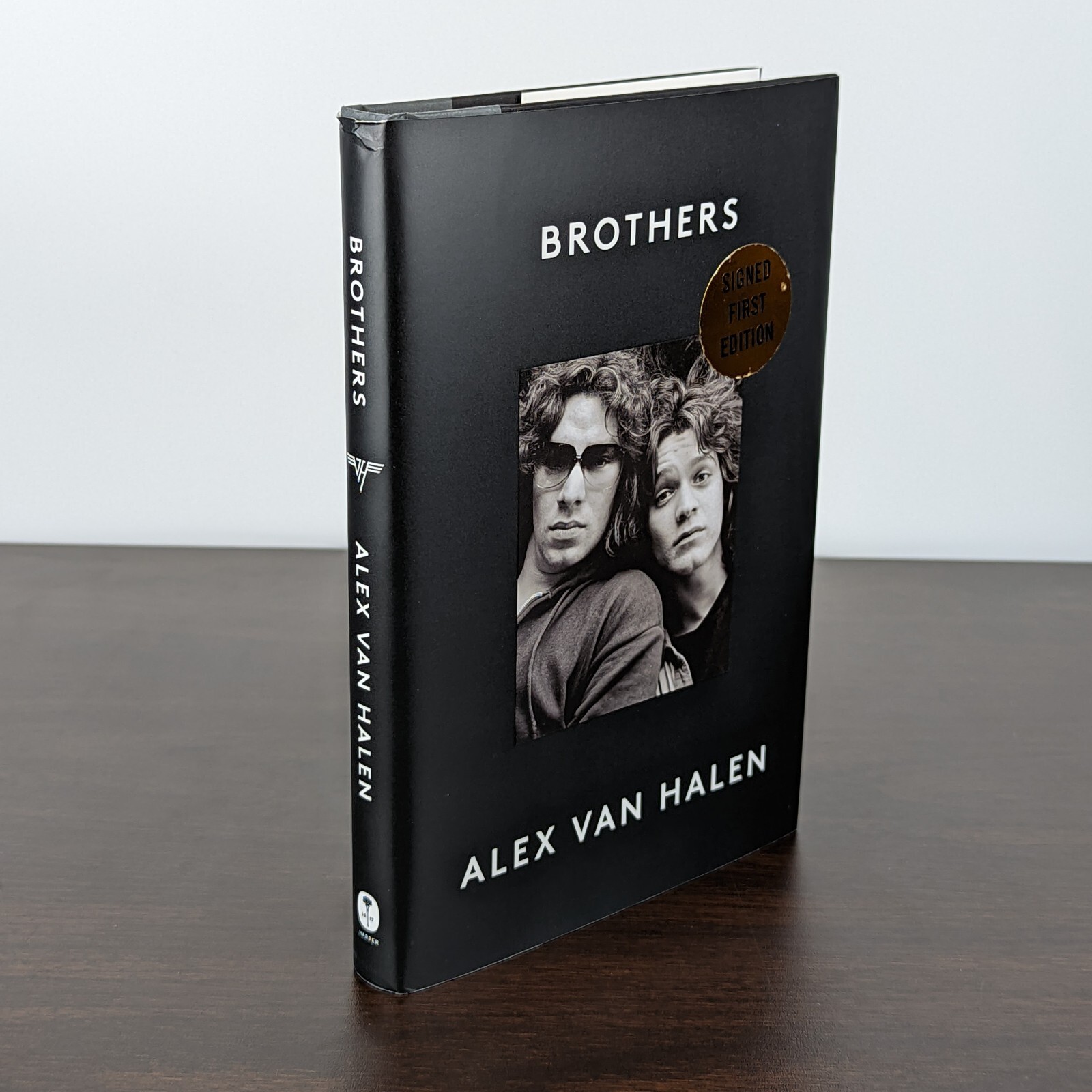 BROTHERS Alex Van Halen SIGNED Autographed 1st First Edition Hardcover (Damaged)