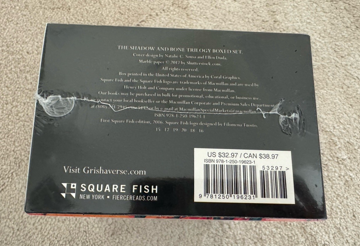 The Shadow and Bone Trilogy Boxed – Paperback, by Bardugo Leigh NEW Sealed