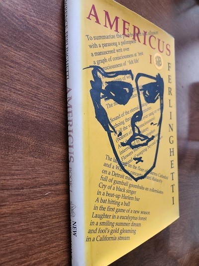 Americus, Book I, Lawrence Ferlinghetti; signed 1st ed. HC w/DJ