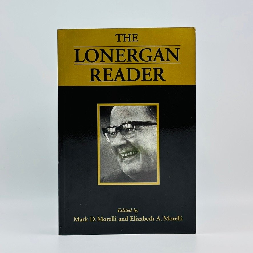 The Lonergan Reader Morelli 1997 First Edition Philosophy Theology Paperback