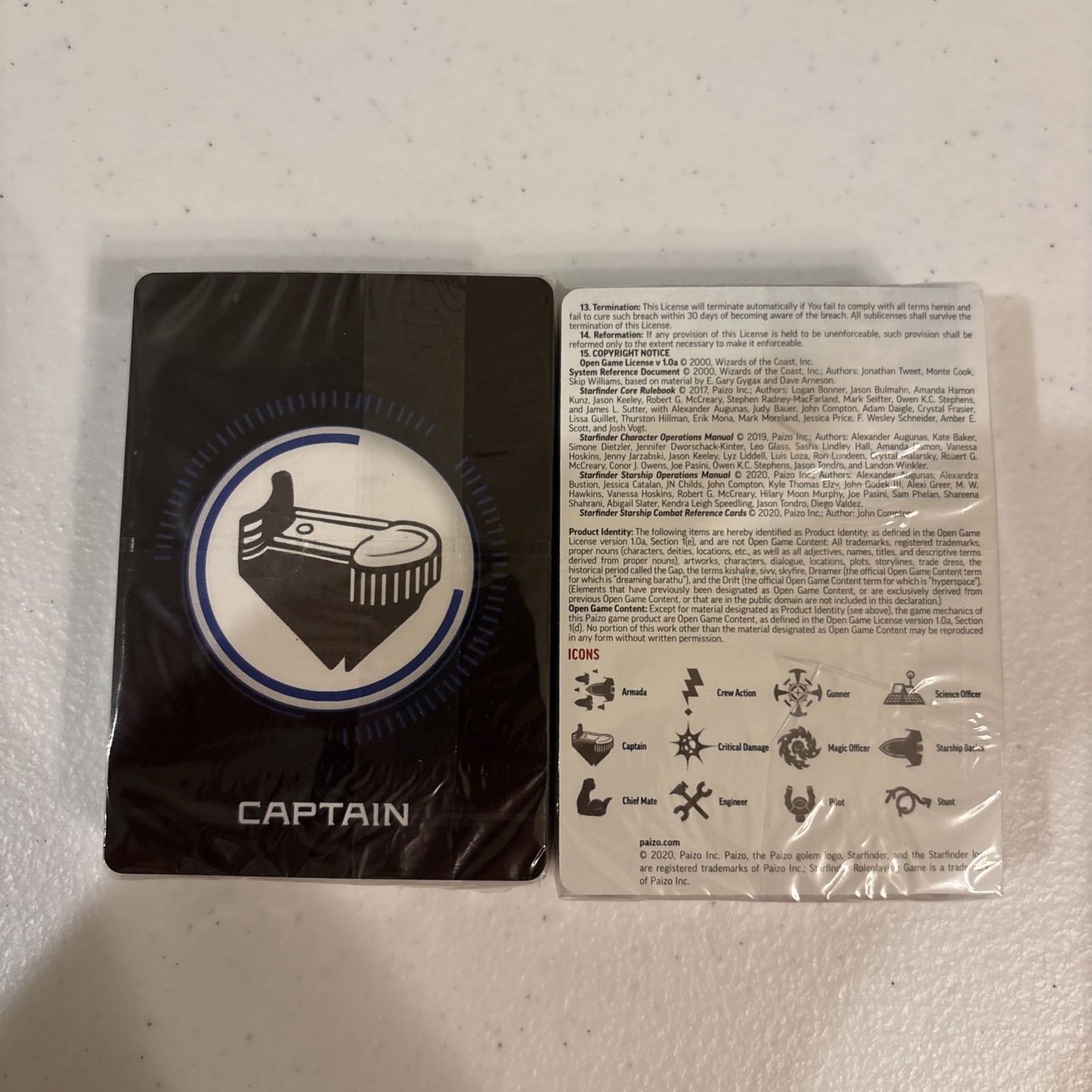 Starfinder Starship Combat Reference Cards by Paizo Inc. (2021, Game)