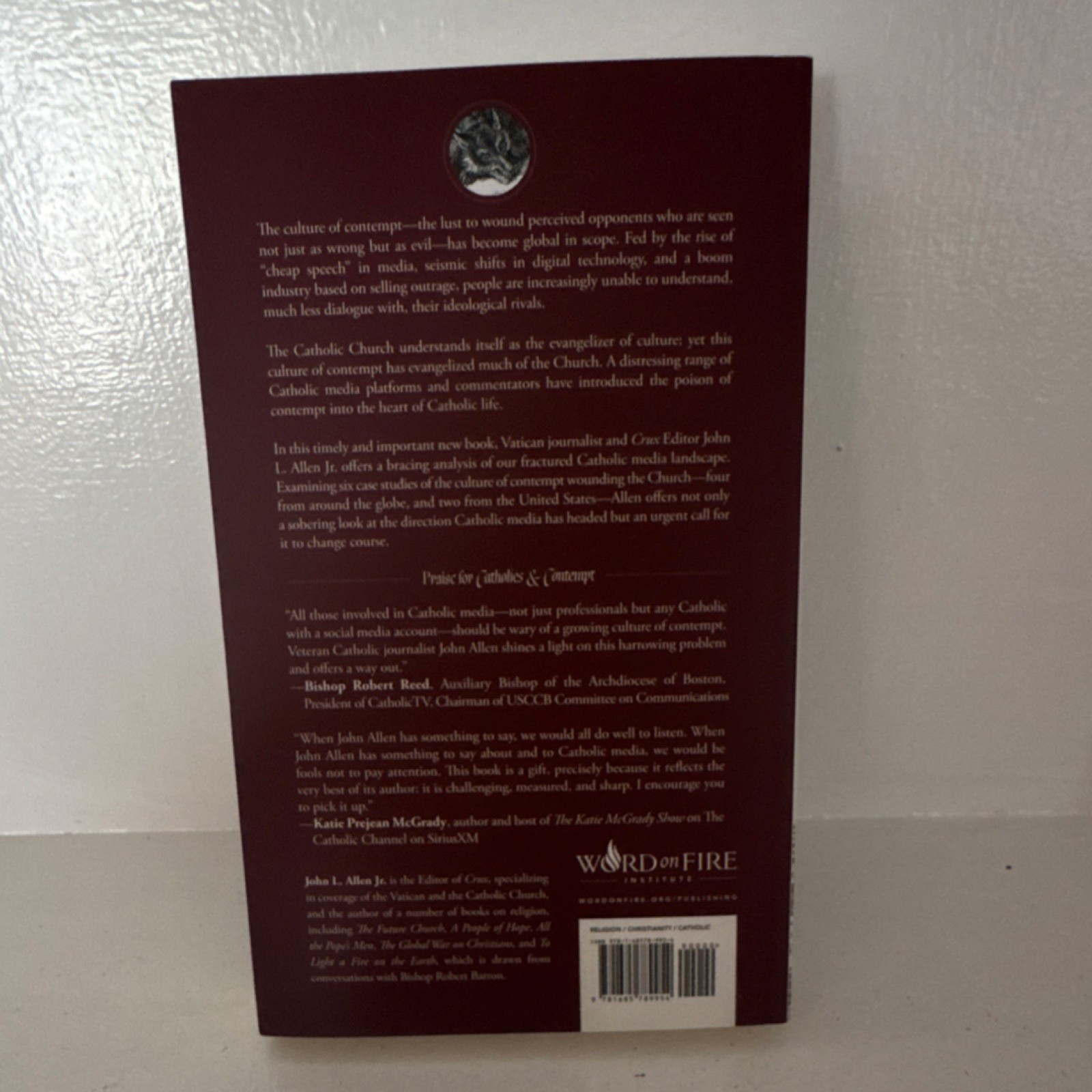 Catholics & Contempt by John L. Allen Jr. Paperback Word on Fire Christianity