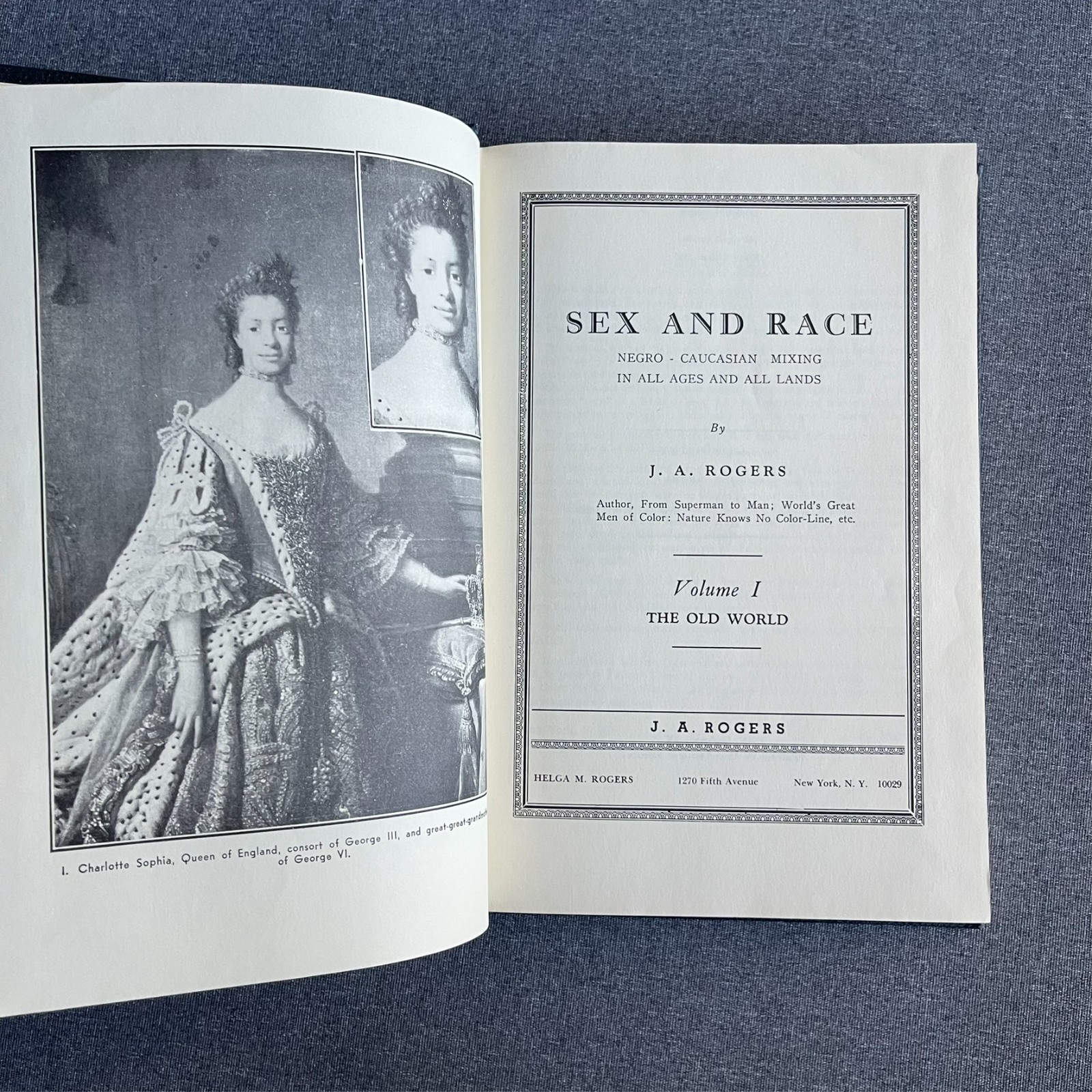 Sex and Race, Volume 1: Negro-Caucasian Mixing in All Ages and All Lands