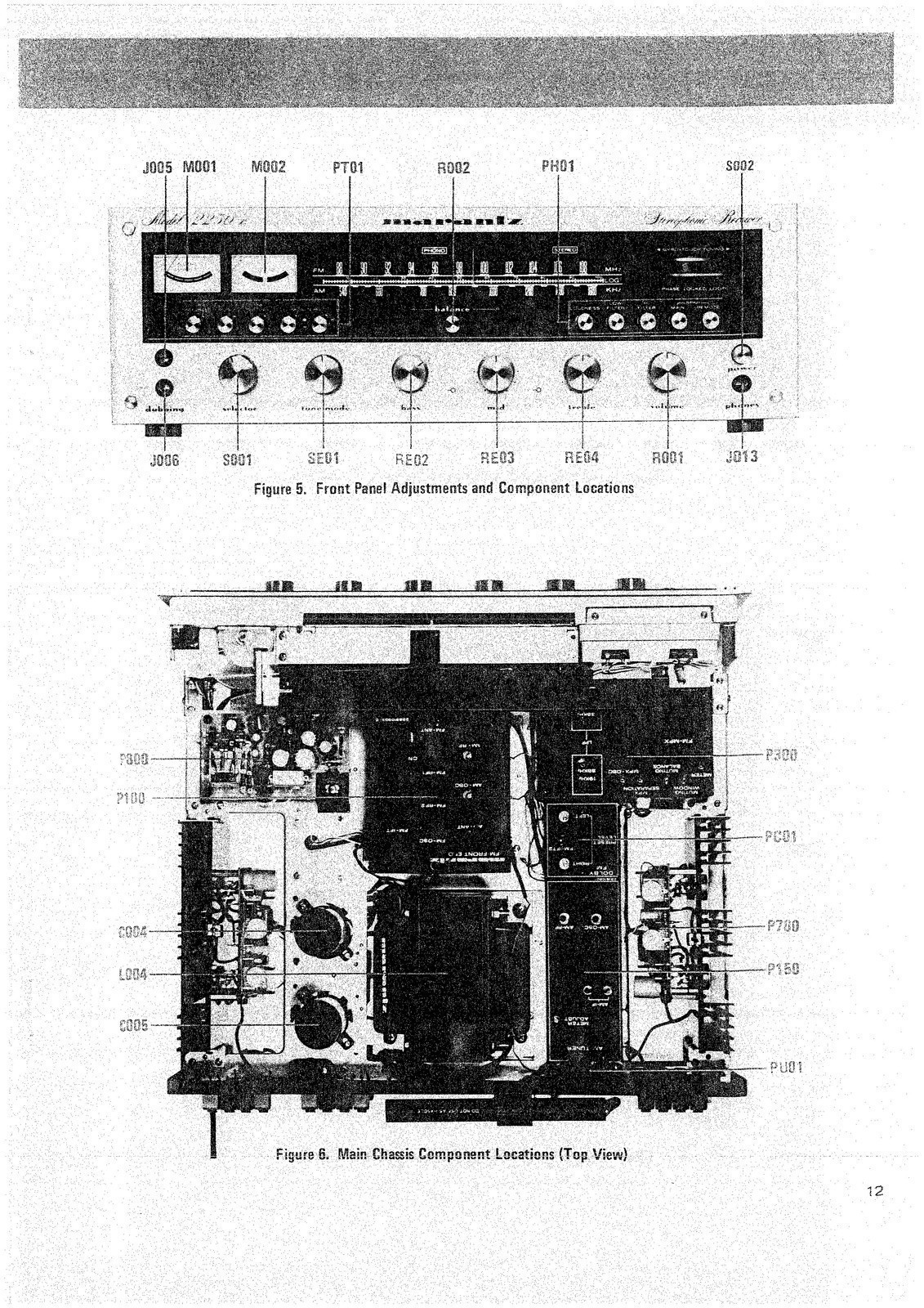 MARANTZ 2250B Stereophonic Receiver Service Manual – FRONT & BACK – FOLDOUTS