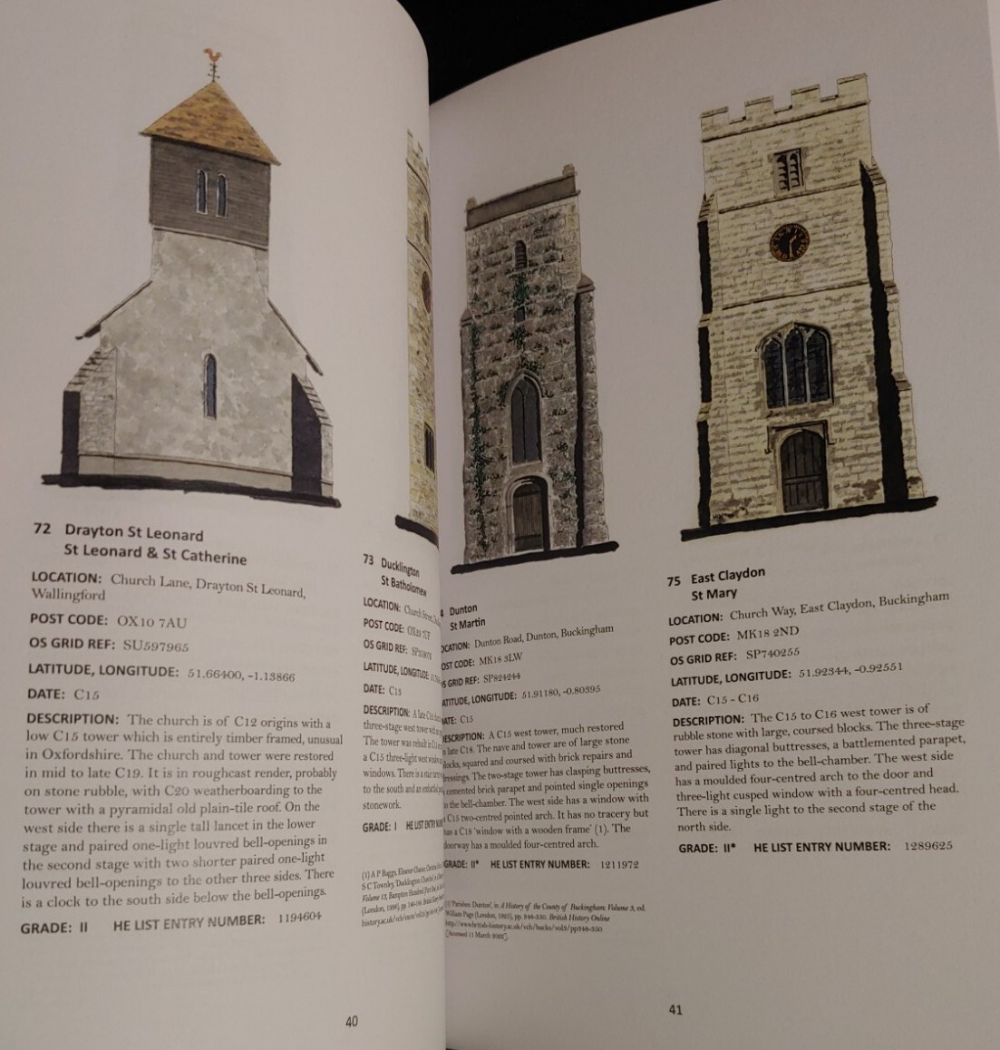 English Medieval Church Towers Diocese of Oxford W.E. David Ryan & Philip Howard