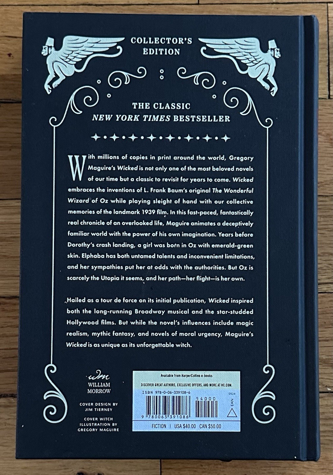 SIGNED Gregory Maguire Wicked Deluxe Hardcover Edition, 1st Print Sprayed Edges