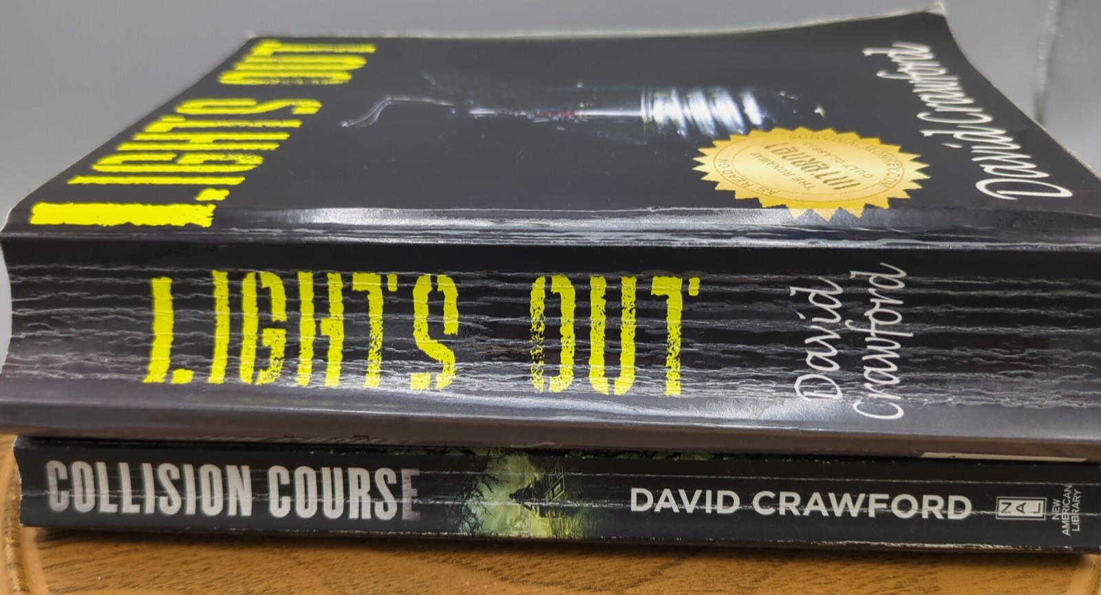 Lot of 2 – Lights Out – Collision Course – by David Crawford – Two Paperpacks