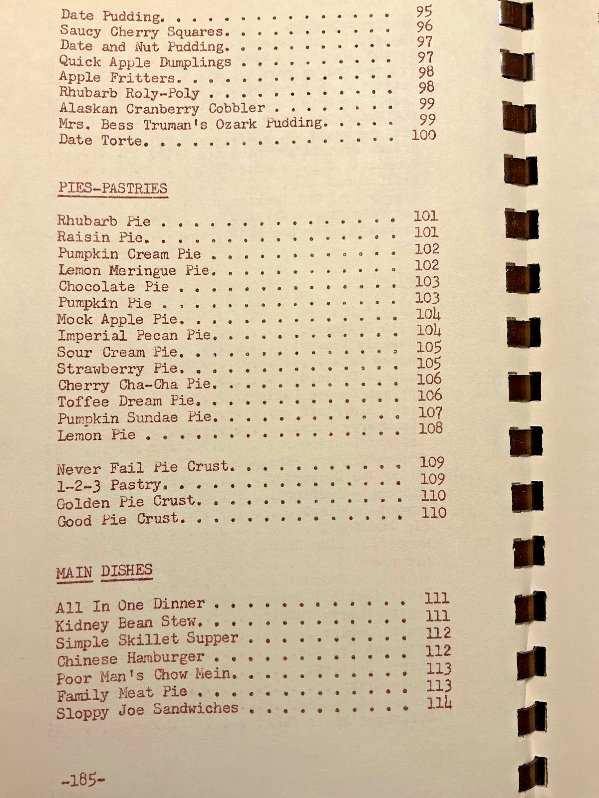 RECIPES. Longview United Methodist Church, Longview, Washington. COOKBOOK. 1986.