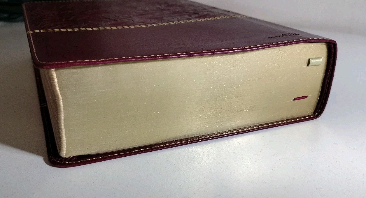 NKJV Study Bible New King James Version, Cranberry Leathersoft, Full-Color 2018