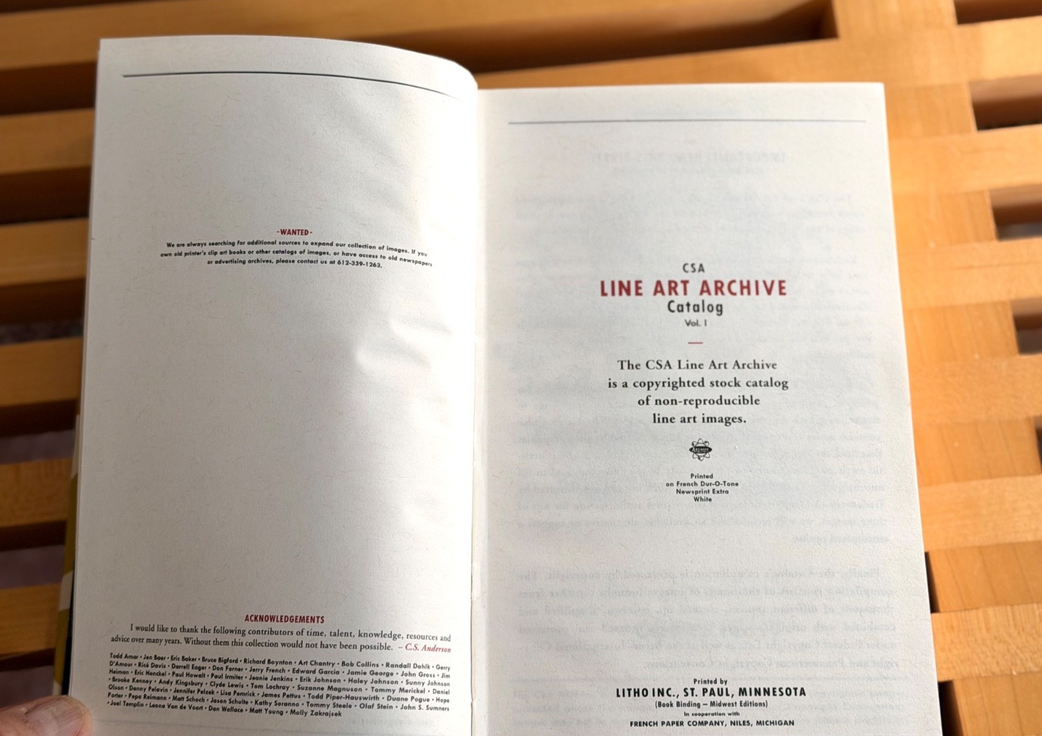 CSA Line Art Archive Vol 1 1995 First Edition Hardcover Stock Art Catalog