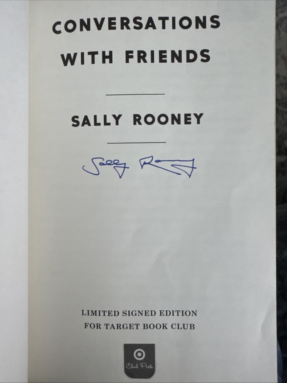 Conversations With Friends , Sally Rooney Signed 2018