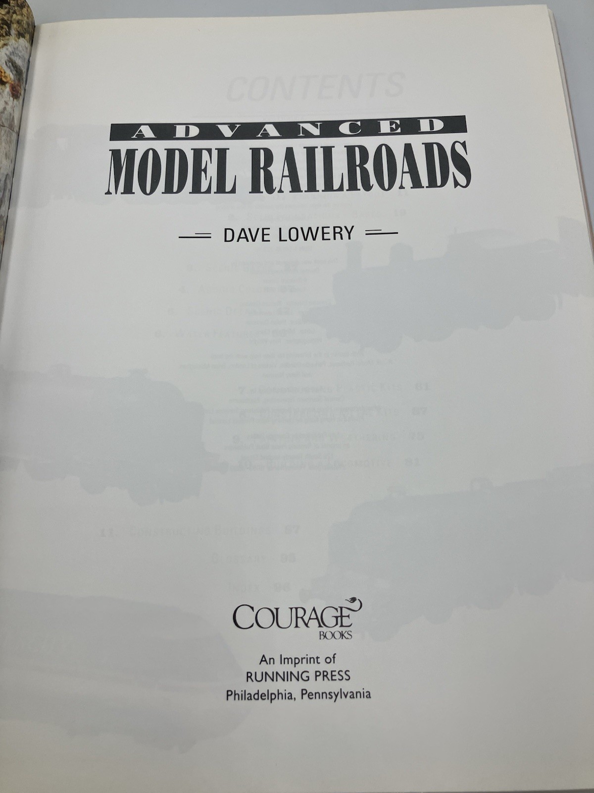 Advanced Model Railroads Dave Lowery Vintage HC DJ 1993 Design & Construct