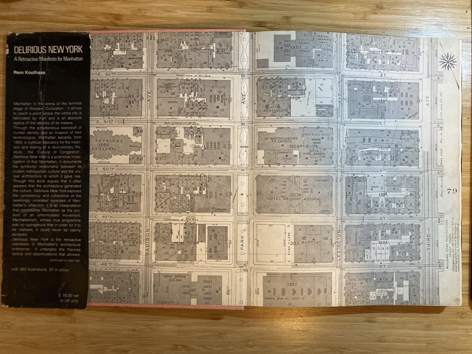 Delirious New York. FIRST EDITION. 1978. Hardcover. Rem Koolhaas.