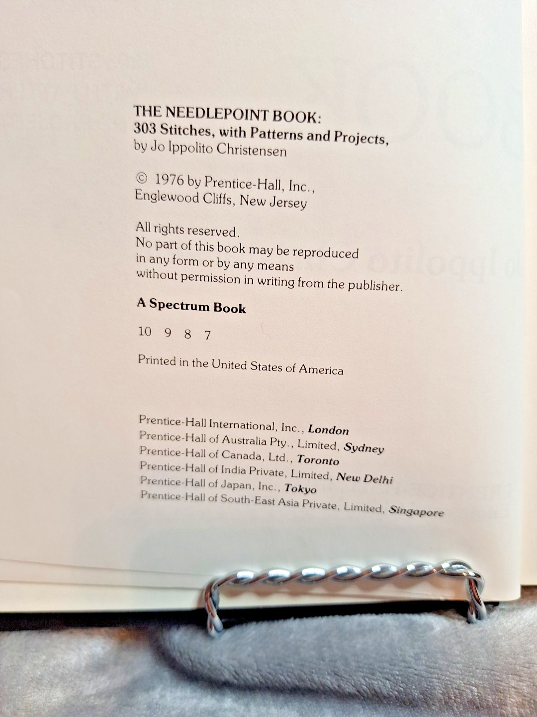 The Needlepoint Book 303 Stitches w/ Patterns & Projects by Jo Ippolito Christen