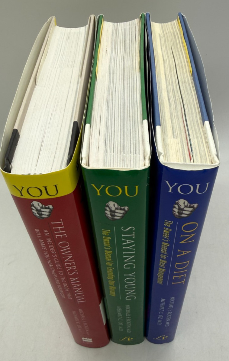 YOU 3 Books by Roizen & OZ Owner’s Manual, Staying Young, On a Diet