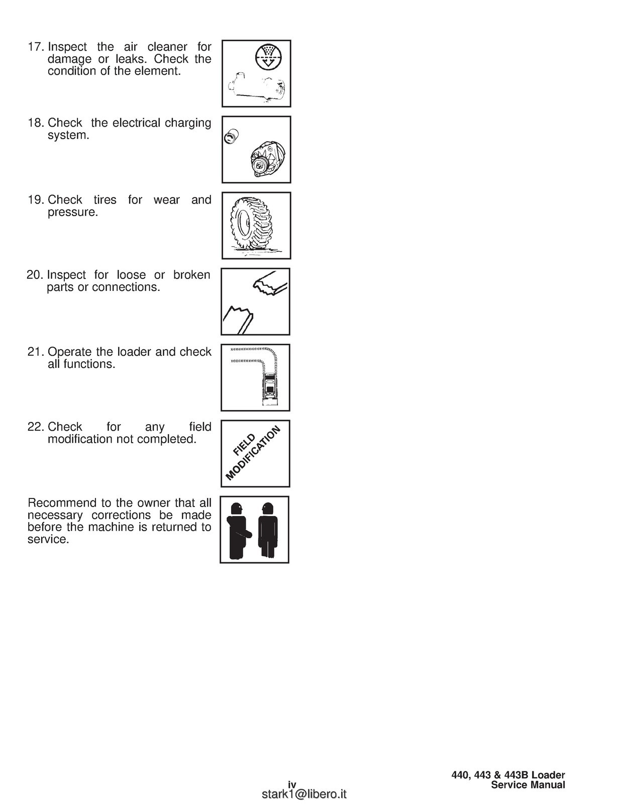 BOBCAT 440 443 443B Skid-Steer Loader Service Manual 1995, FOLDOUTS