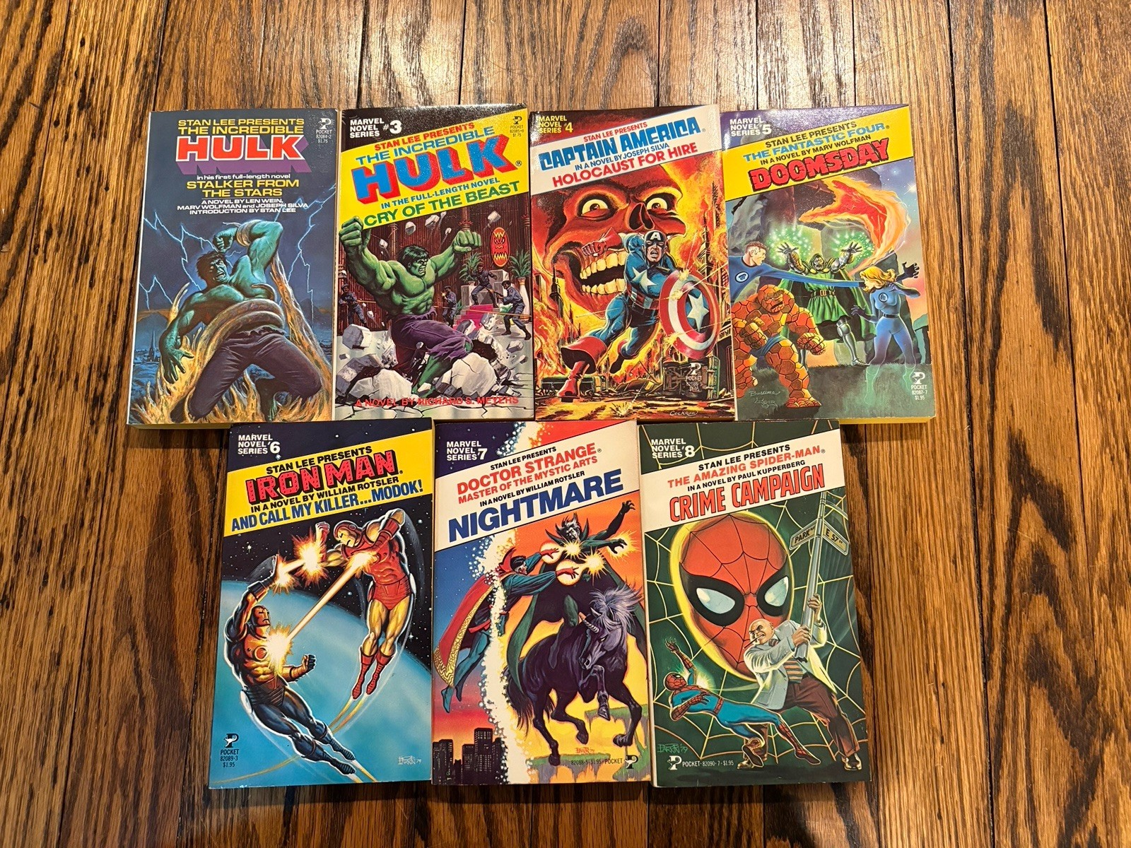 Lot Of 7 Stan Lee Pocket Novels Numbers 2 3 4 5 6 7 8 In Nice Shape