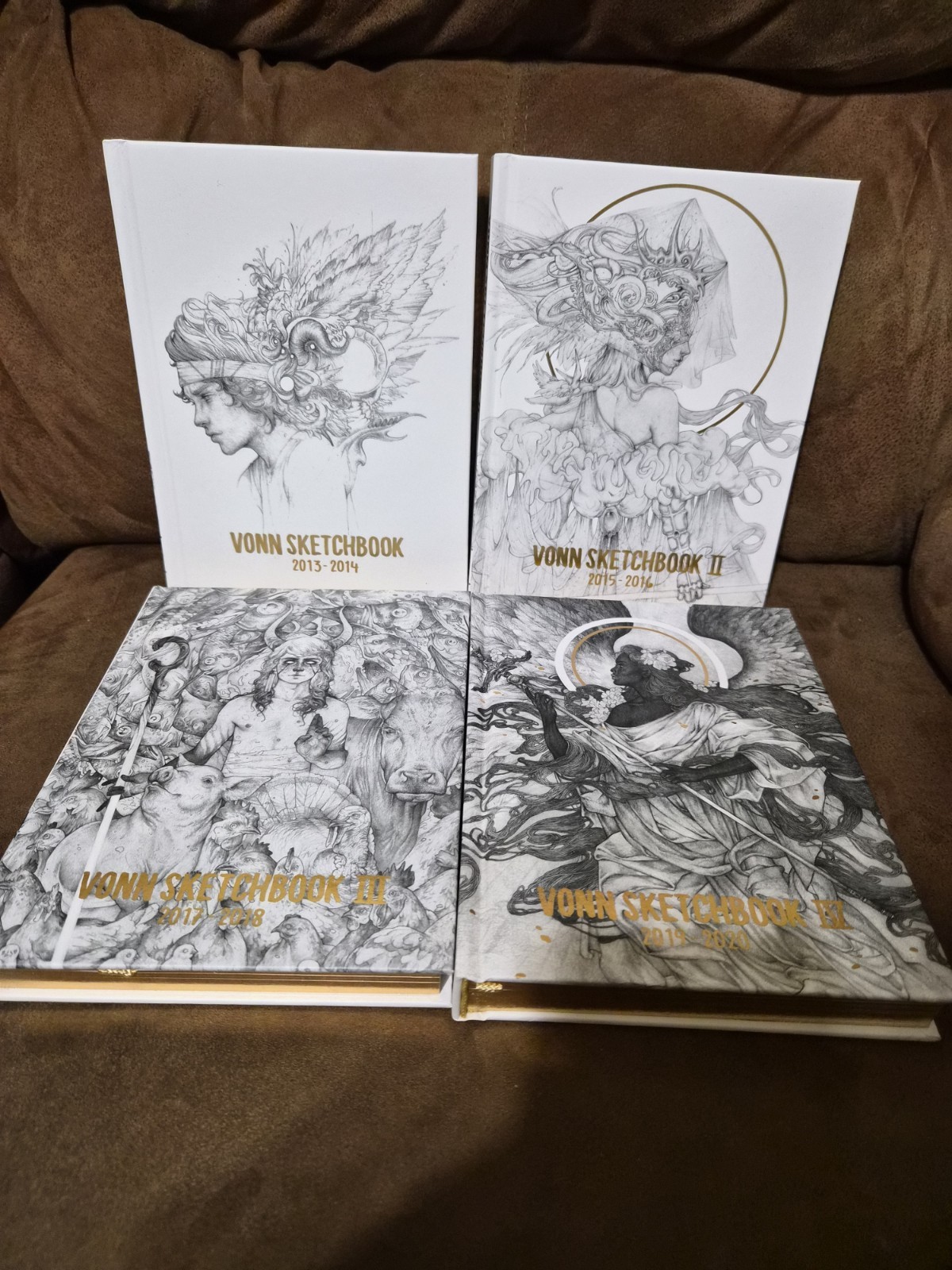 SIGNED 1st 2nd Ed Vonn Sketchbook I-IV 1-4 Timothy Von Rueden Vonnart Art Books