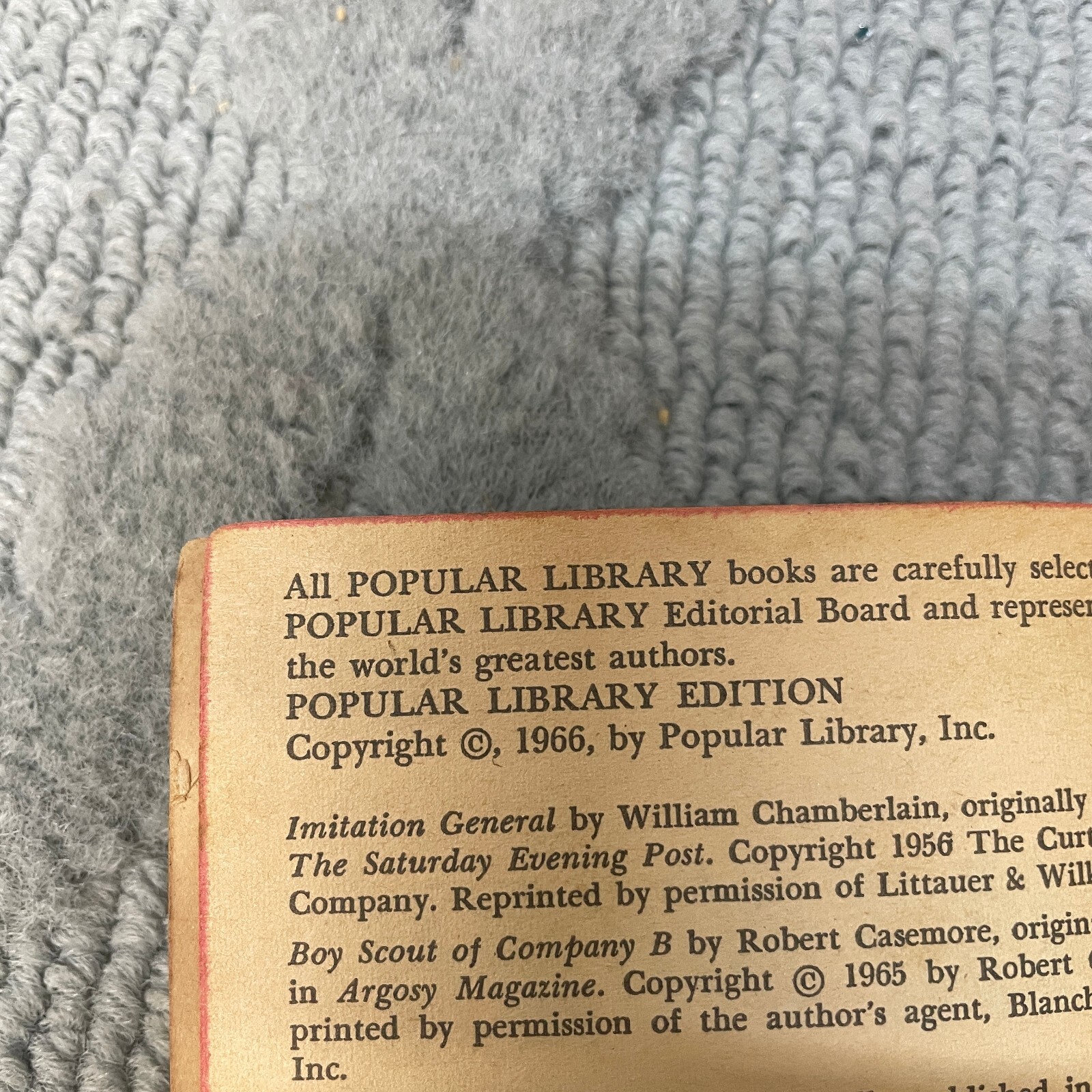 Charge Into Hell Action Paperback Book by Marvin Allen Karp Popular Library 1966