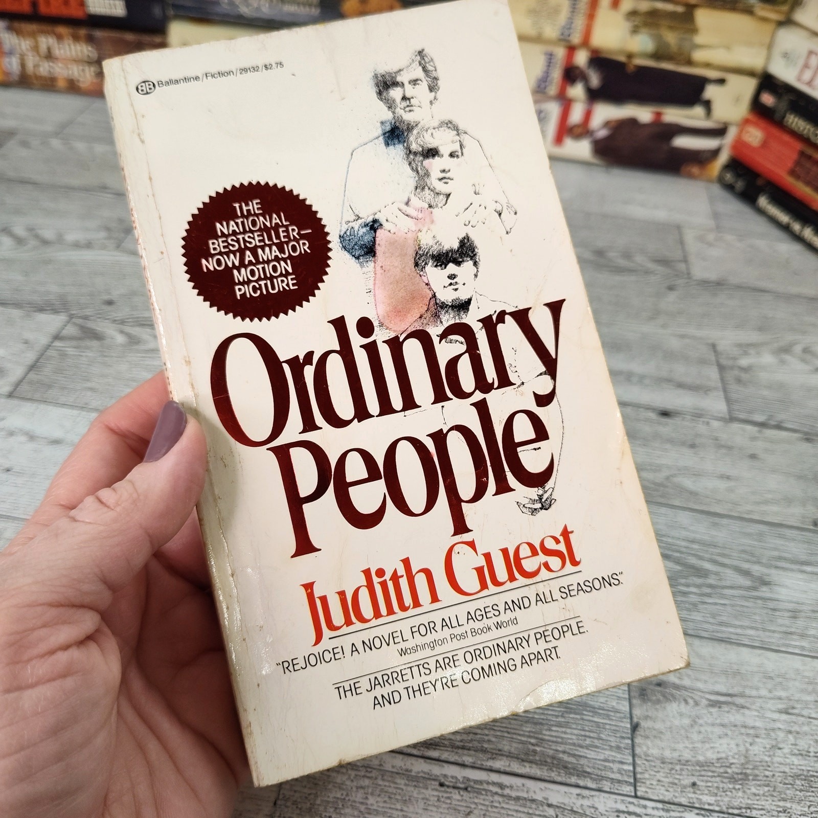 ORDINARY PEOPLE Judith Guest 1980 Ballantine Paperback