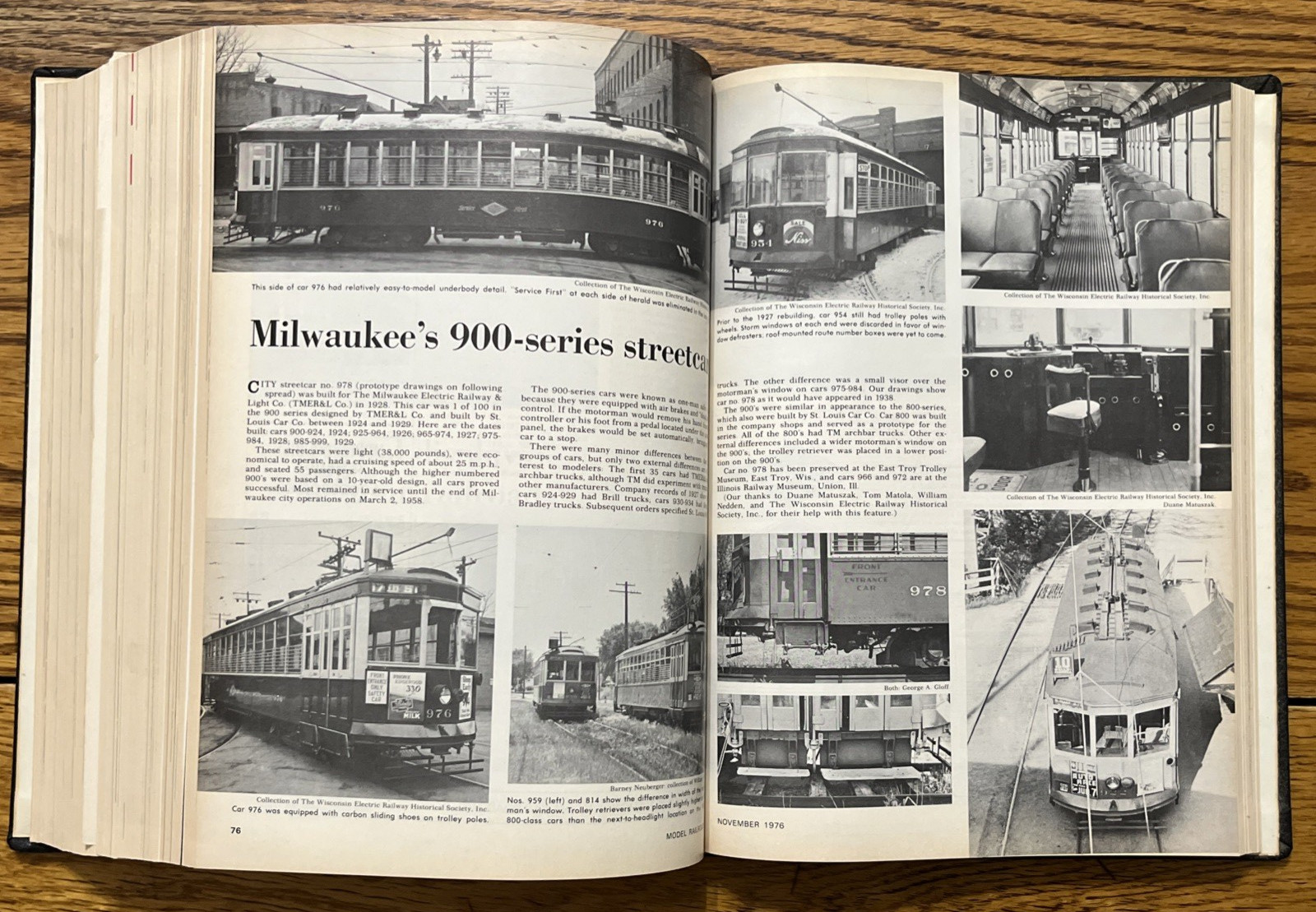 Model Railroader Bound Vol. 43 Complete Year 1976 *NICE!!