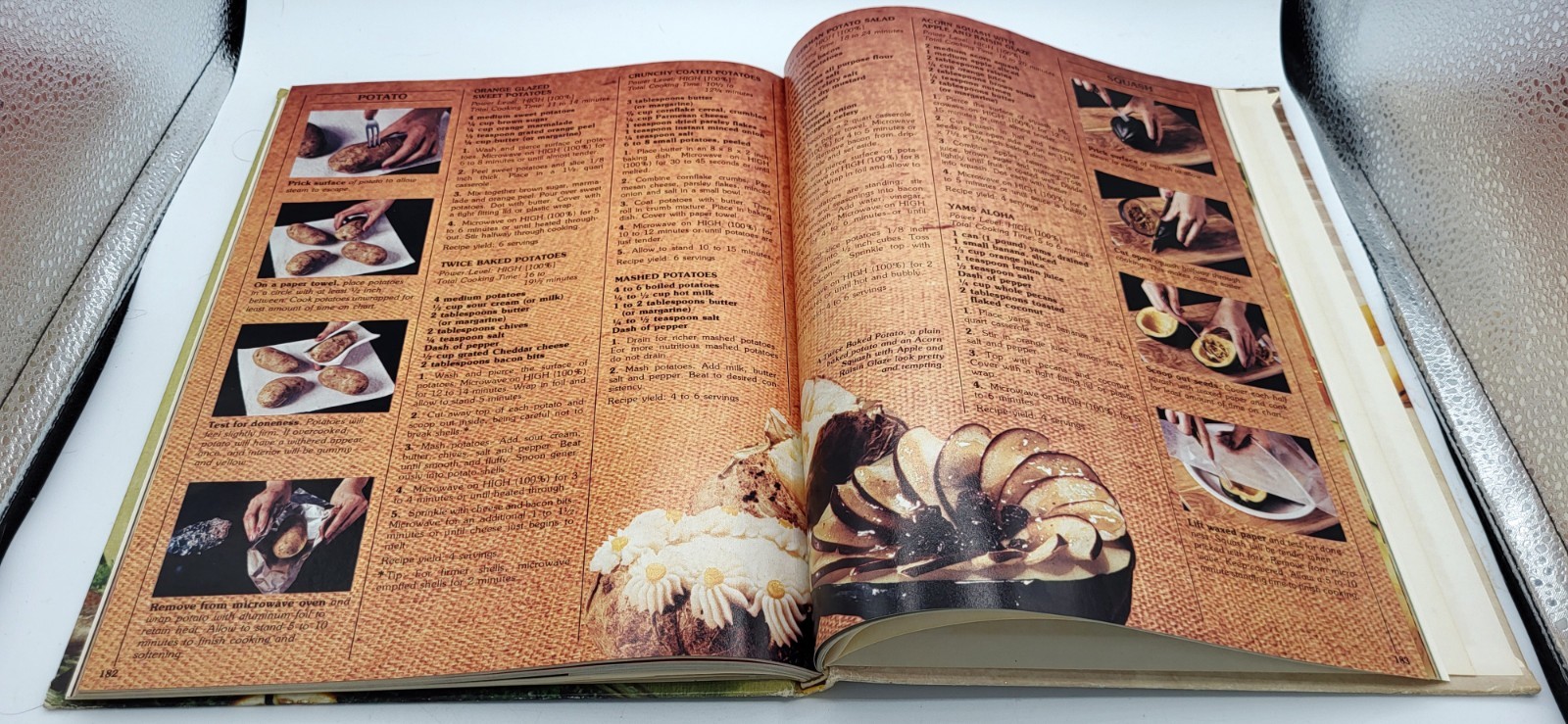 VTG 1979 Tappan Microwave Cooking Guide Hardcover 11.5 x 8.75″