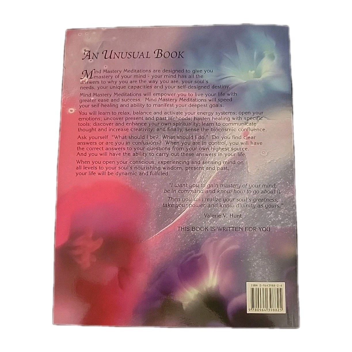 Mind Mastery Meditations: A Workbook for the “Infinite Mind” by Hunt, Valerie PB