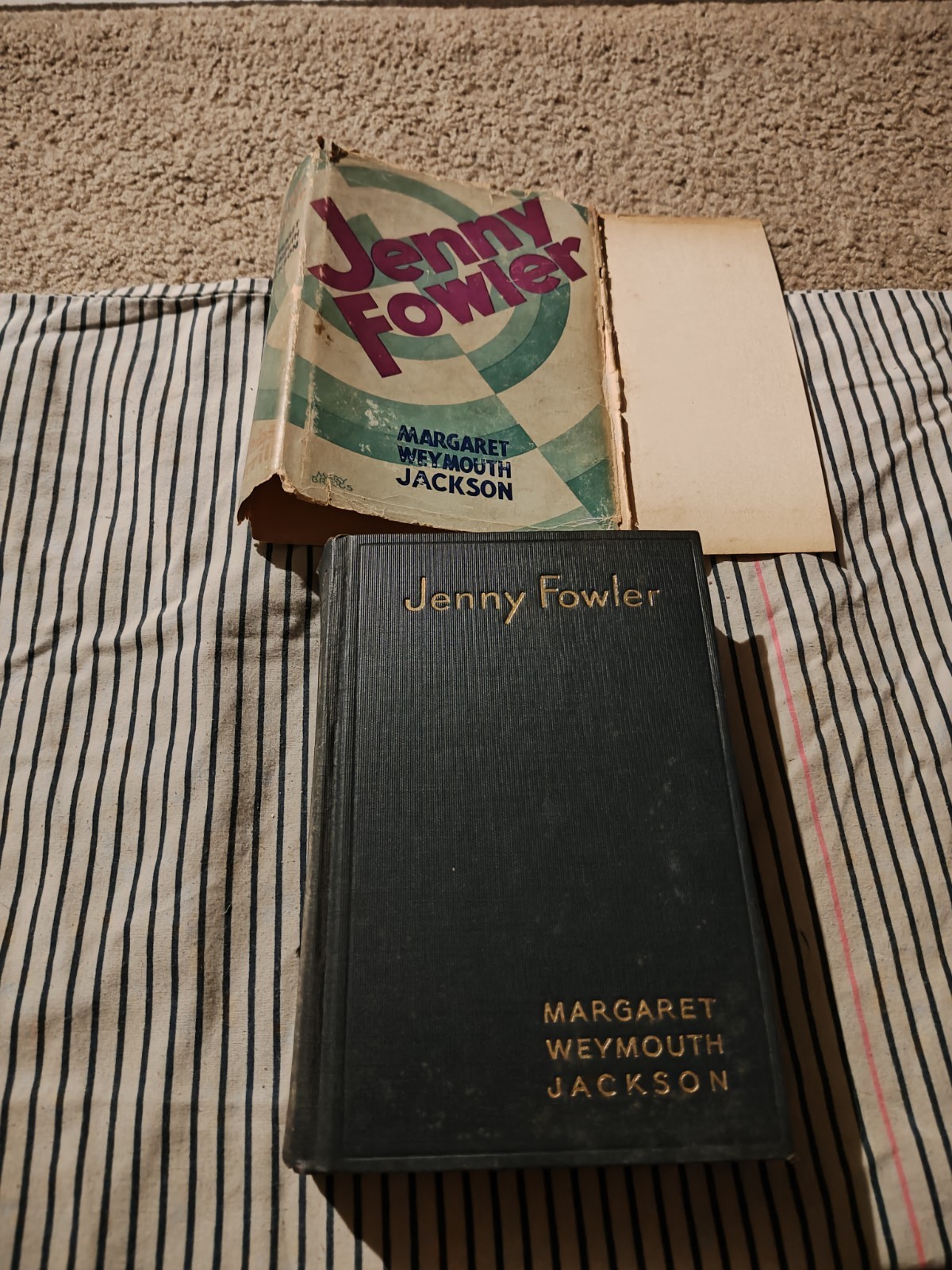 Jenny Fowler OOP BOOK Margaret Weymouth Jackson rare out of print LOW PRICE