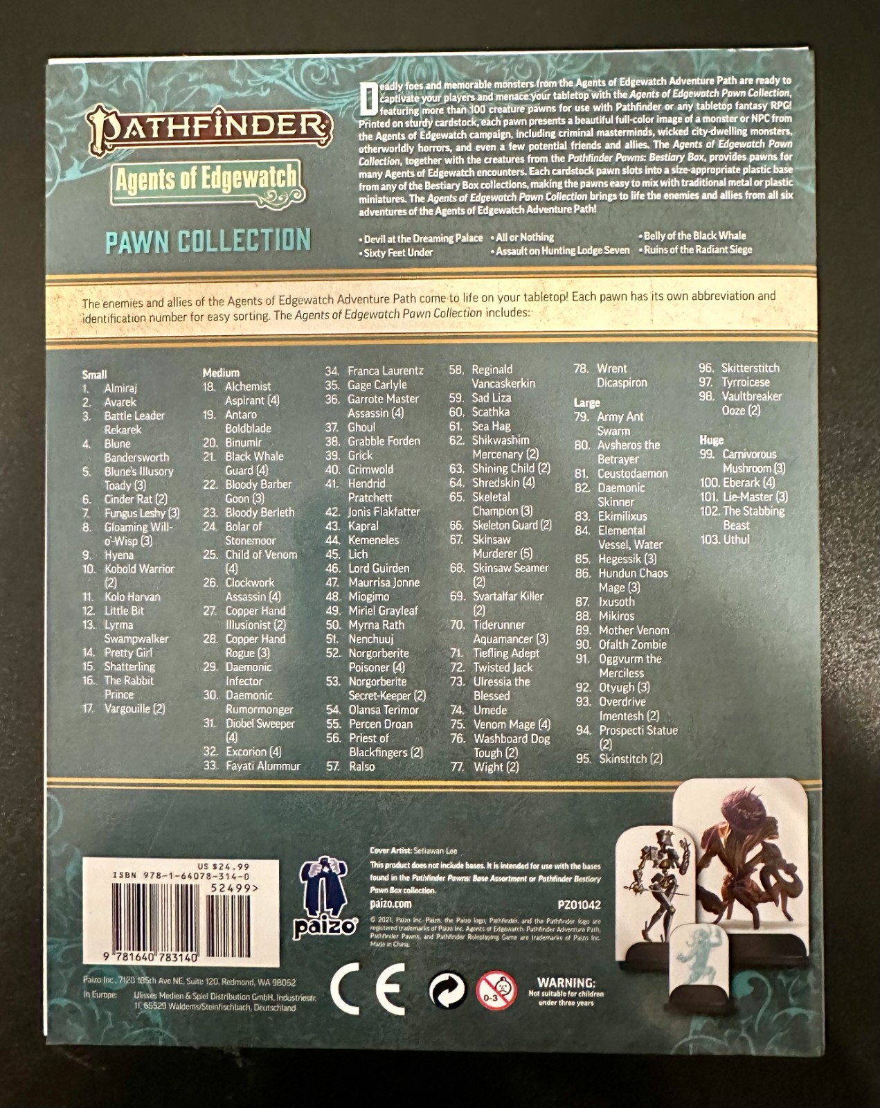 Pathfinder Agents of Edgewatch Pawn Collection Second Edition by Paizo, Inc.