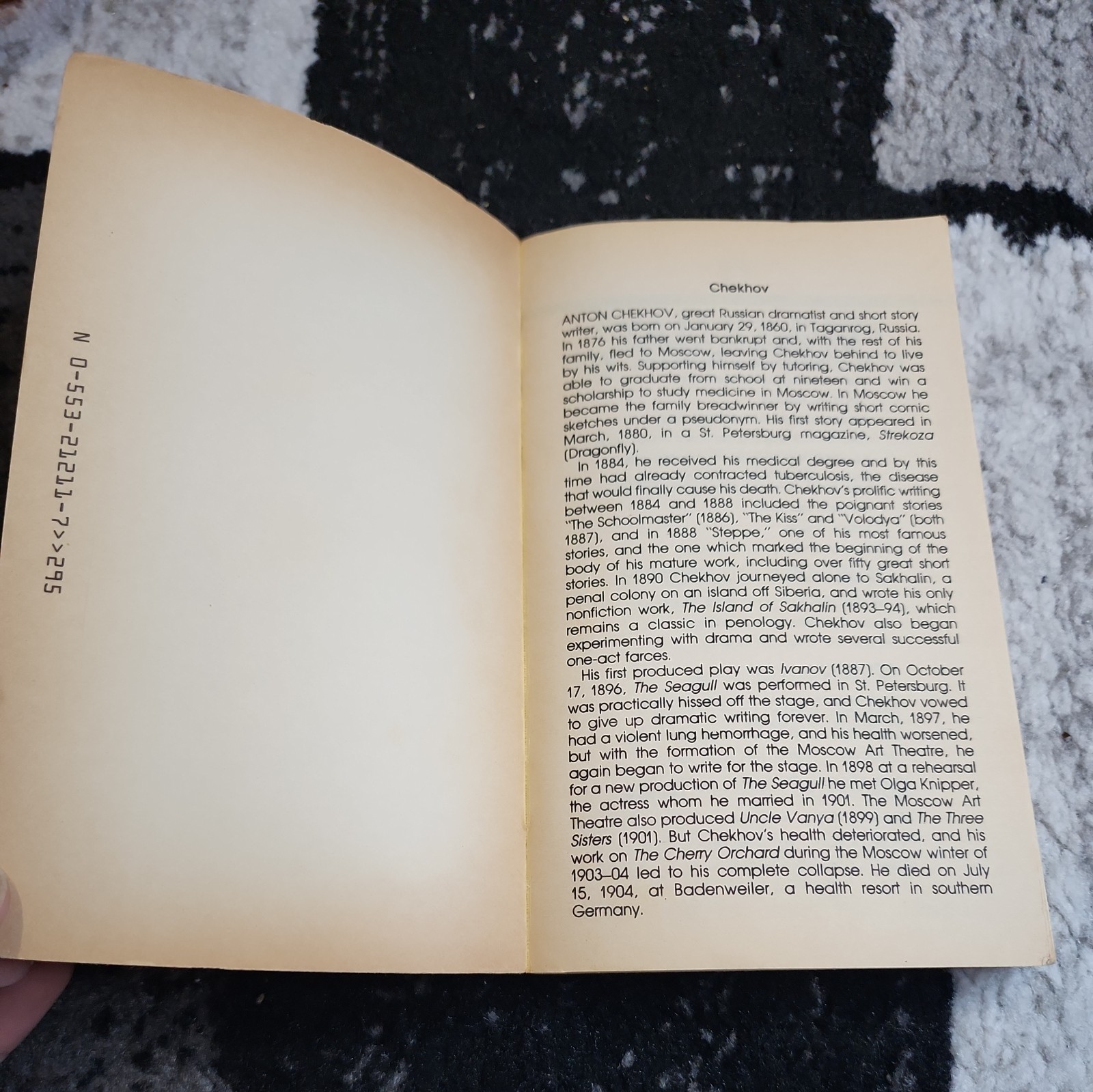 Anton Chekhov – Five Major Plays – Bantam Books First Printing