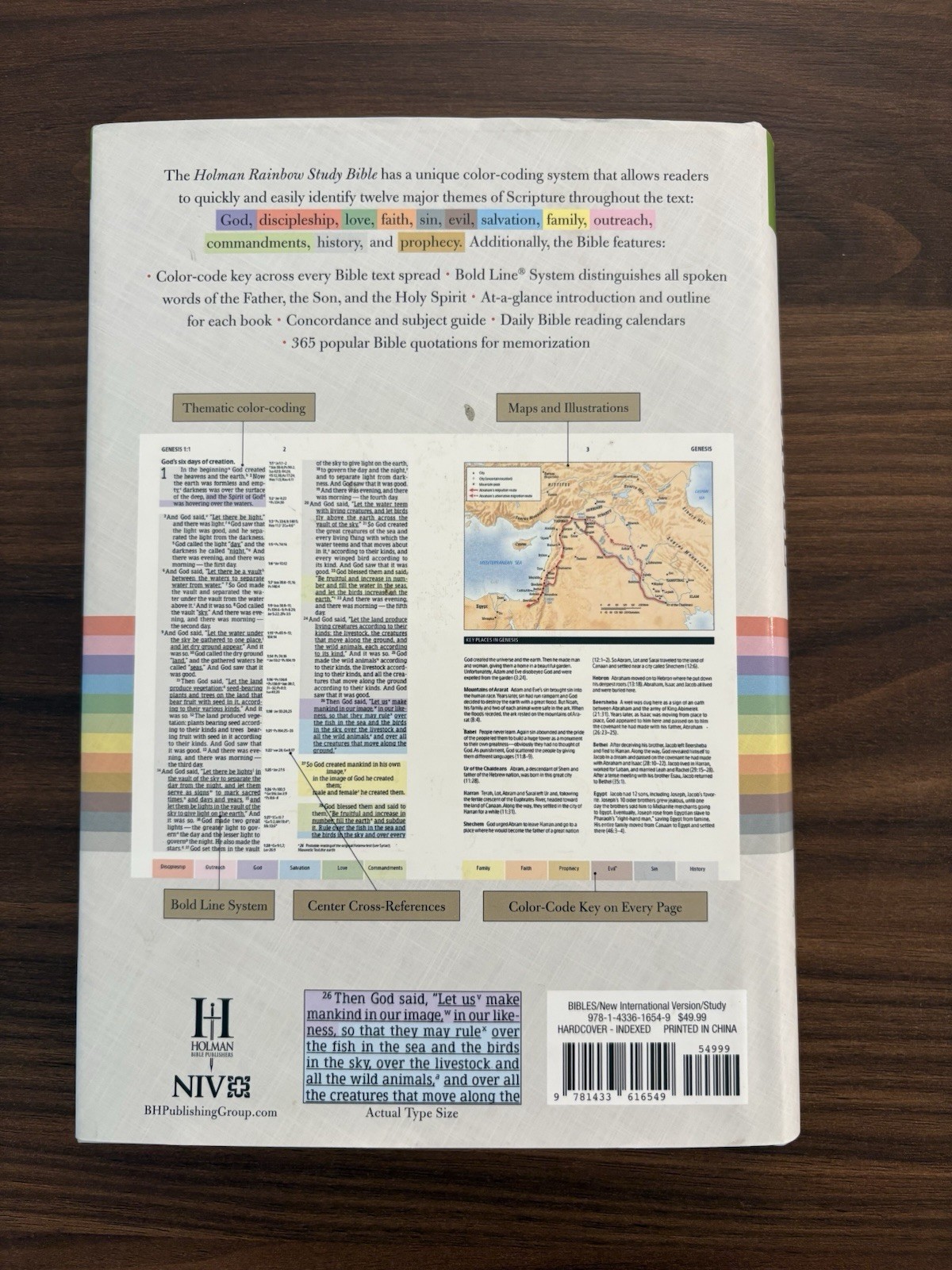 NIV Rainbow Study Bible, Jacketed Hardcover by Holman Bible Publishers 2015