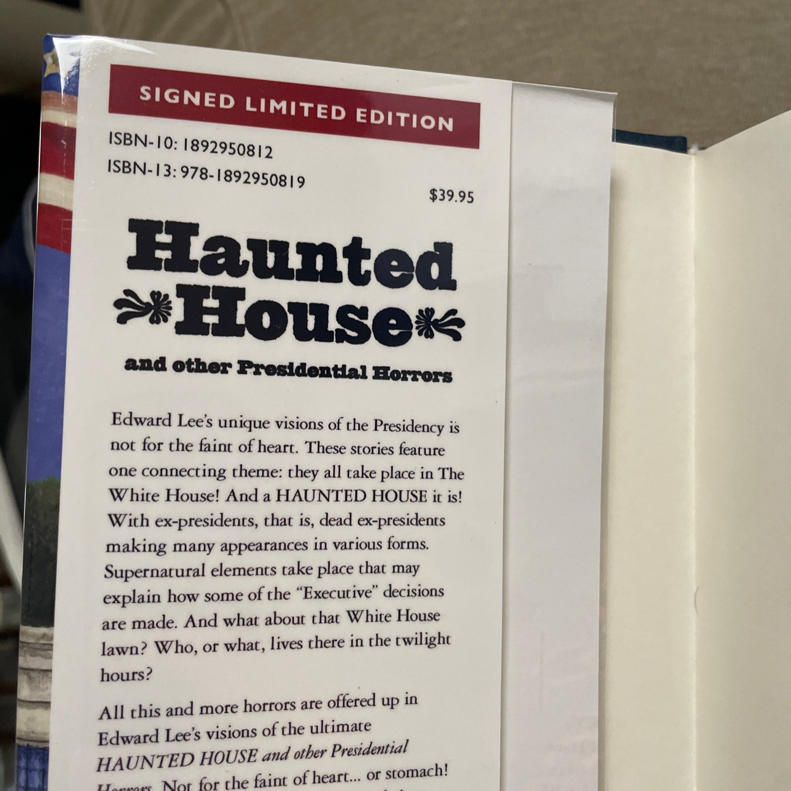 Haunted House signed by Edward Lee Hardcover, Limited, 1st Edition #226