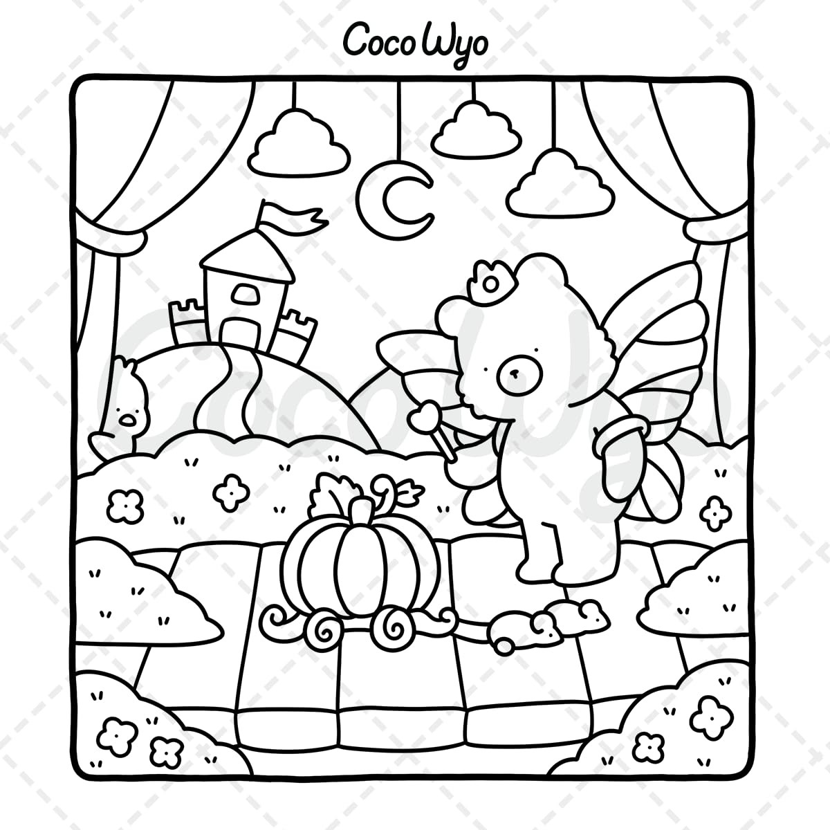 Little Cuddles by Coco Wyo: Coloring Book for Adults and Teens | Paperback