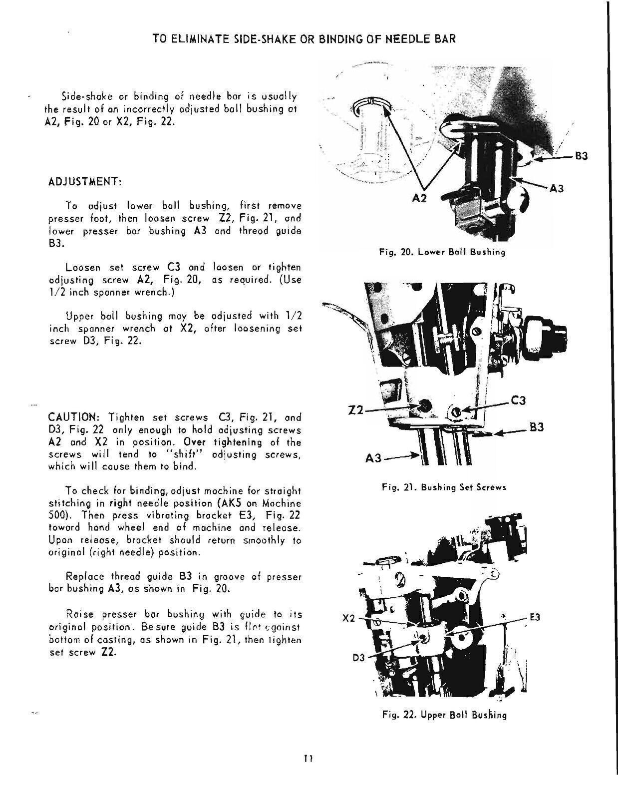 Singer 500 & 503 Class Machines SERVICE Manual User Guide [DURABLE BOUND]