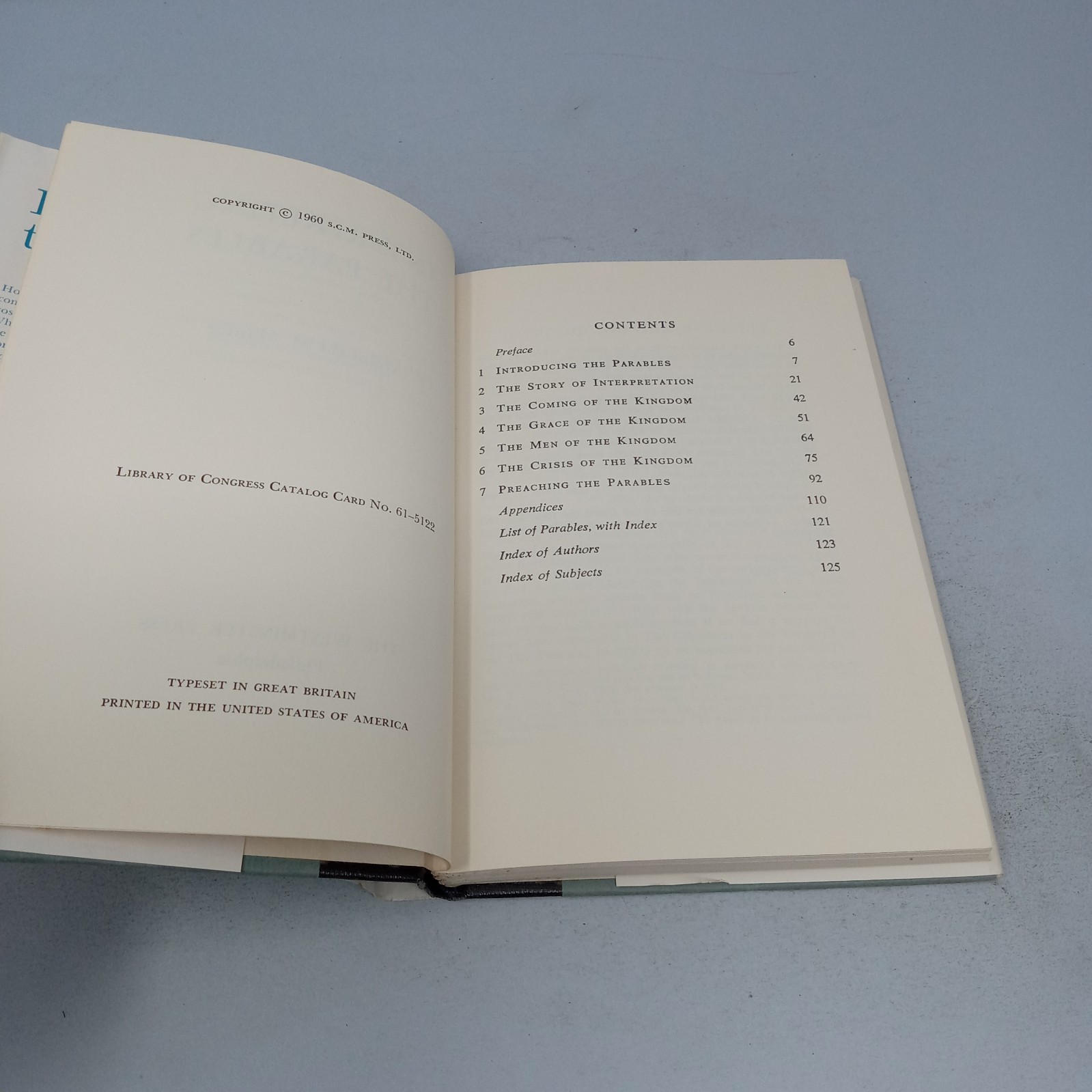Interpreting the Parables: 1960 Westminster Press Hardcover Archibald M. Hunter