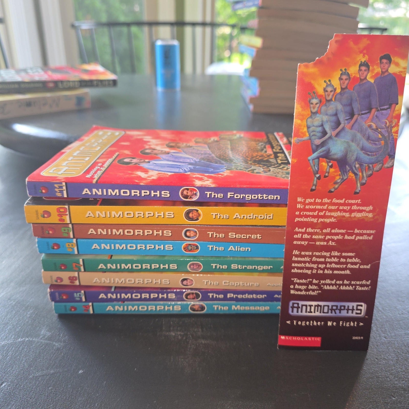 Animorphs Book Lot 4-11 K.A. Applegate Scholastic 6 First Editions with Bookmark