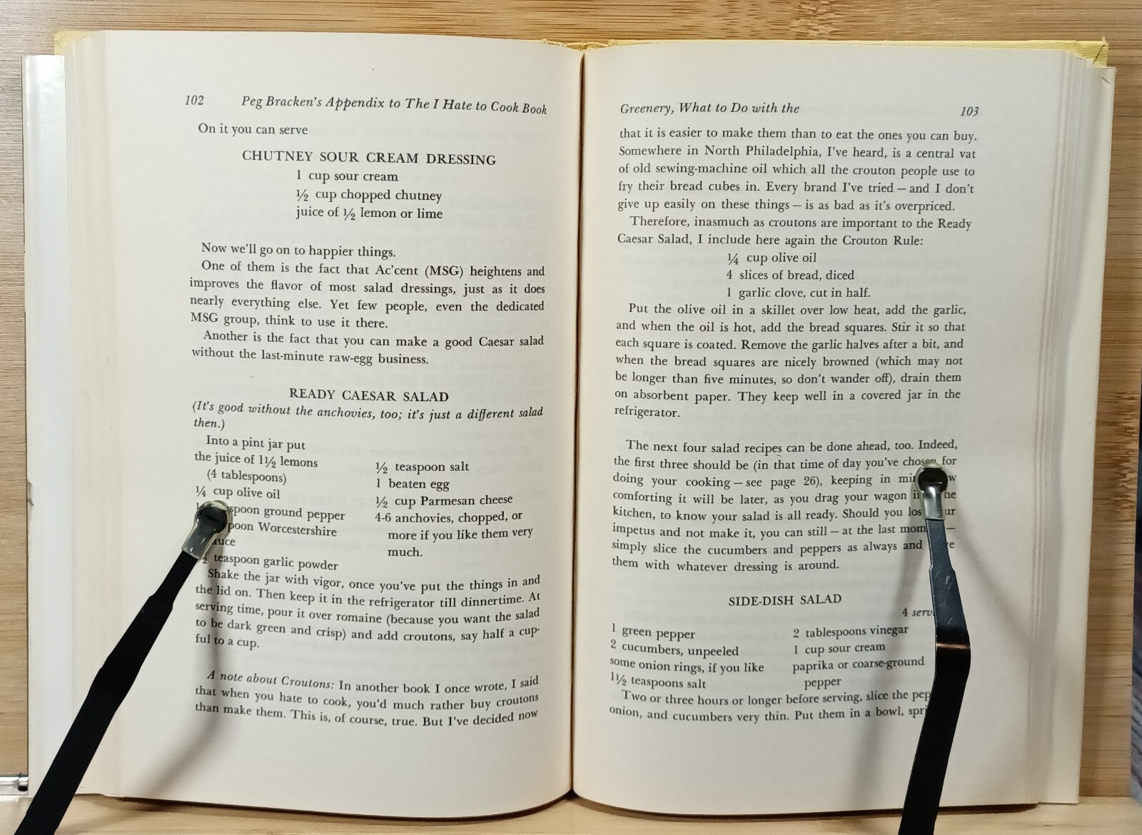 Appendix to the I Hate to Cook Book with over 140 Recipes and 323 Afterthoughts