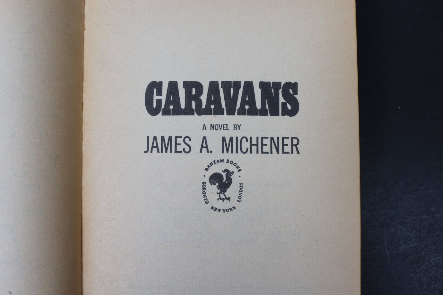 Caravans James A. Michener 1964 Bantam Books Adventure Novel Afghanistan PB
