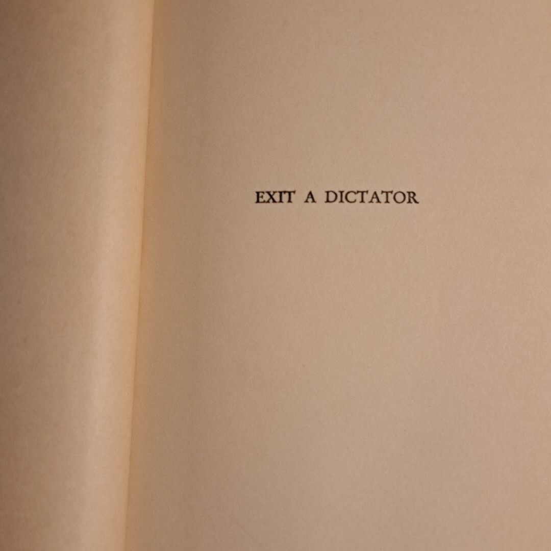 Exit A Dictator – E. Phillips Oppenheim Spy Nove 1939 Little Brown Co 315 Pages