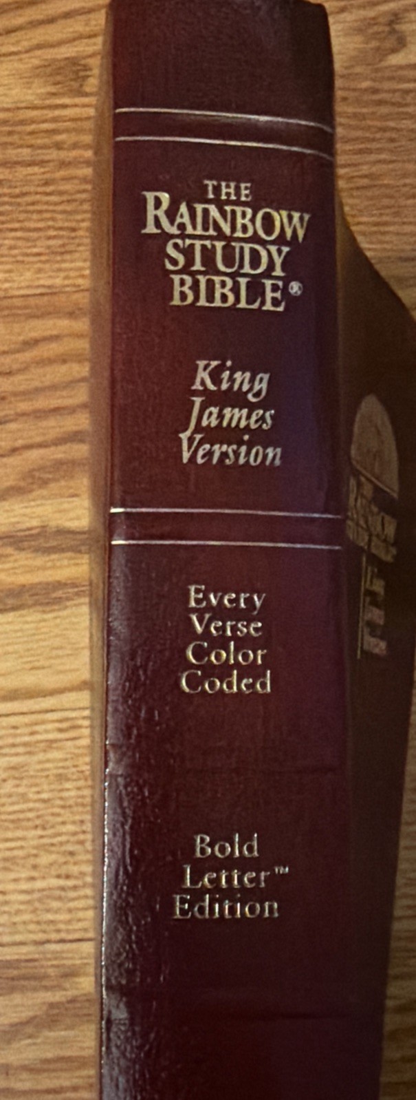 The Rainbow Study Bible, Bold Letter Edition – King James Version 1989 Burgundy
