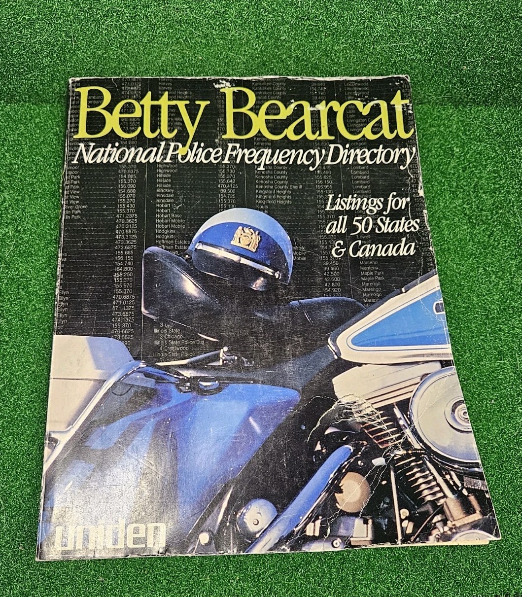 Uniden Betty Bearcat National Police Frequency Directory Listings for 50 States