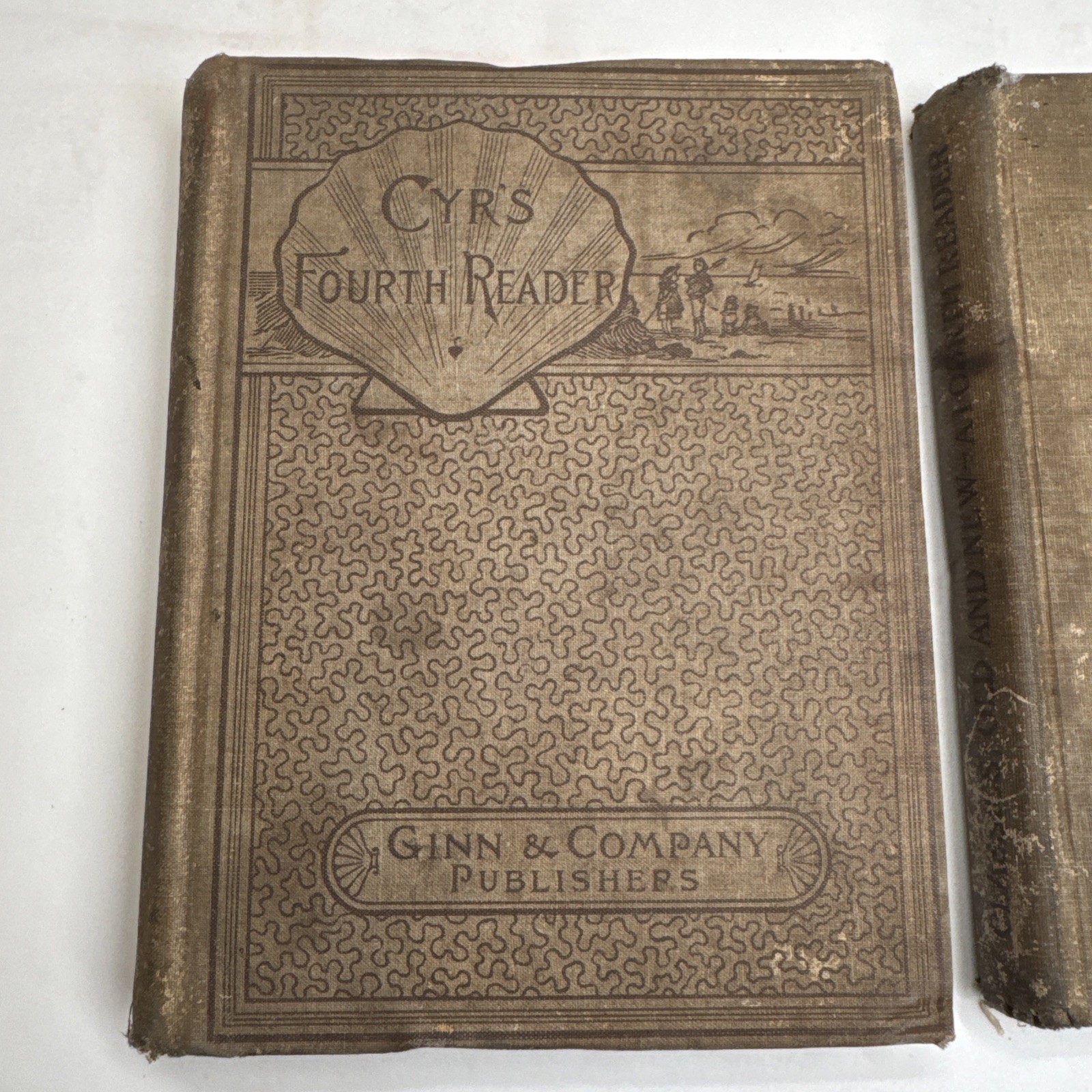 1899 Cyr’s Fourth Reader & 1906 Classics old and New Fourth Reader-VNTG Textbook