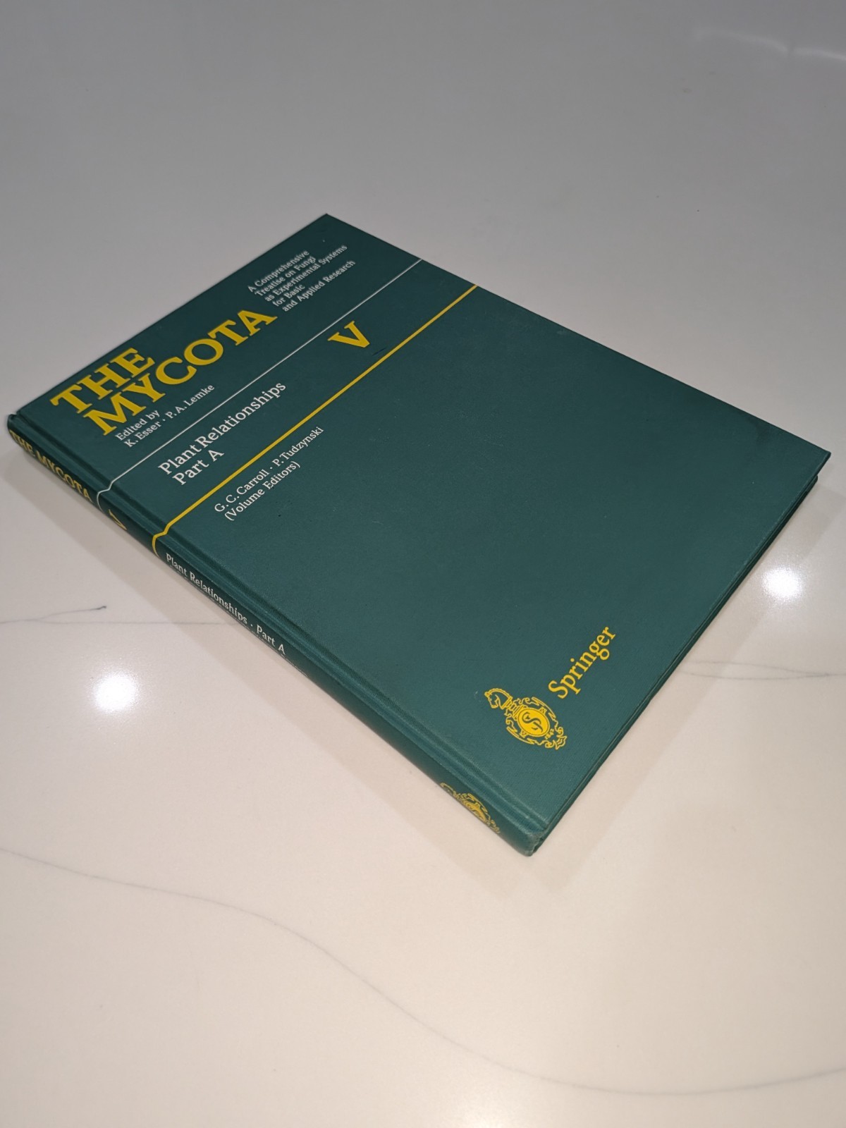 The Mycota Vol V Plant Relationships Part A – Carroll / 1997 Hardcover Springer
