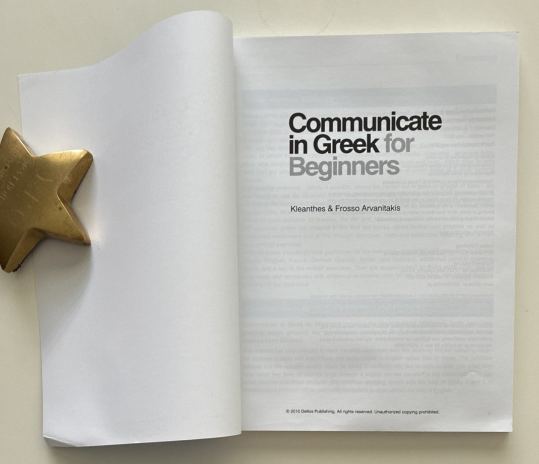 Communicate in Greek for Beginners Frosso Arvanitakis Deltos Language Book